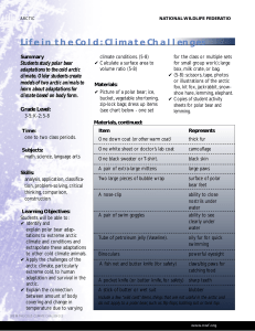 Life in the Cold: Climate Challenges