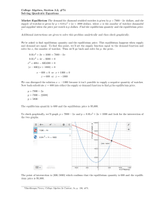 College Algebra, Section 3.2, #74 Solving Quadratic Equations