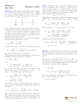 Physics 21 Fall, 2012 Solution to HW-2