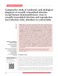 Comparative study of syndromic and etiological diagnosis of