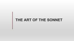 THE ART OF THE SONNET