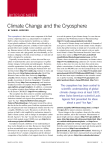 Bytes of Note: Climate Change and the Cryosphere