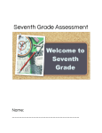 Seventh Grade Assessment