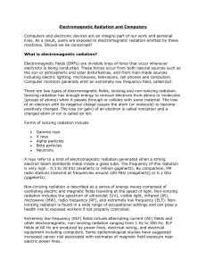 Electromagnetic Radiation and Computers