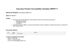 Voluntary Product Accessibility Template (VPAT™)