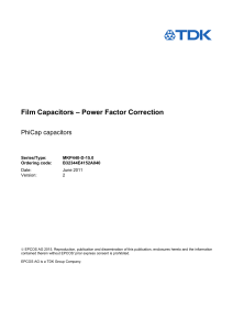 Film Capacitors - Power Factor Correction - MKP440-D-15
