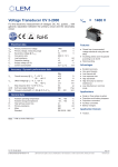 Voltage Transducer CV 3-2000 V = 1400 V