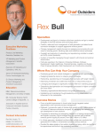 Rex Bull Chief Outsiders CMO bio