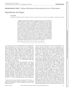 Hyperthermia and fatigue - American Journal of Physiology