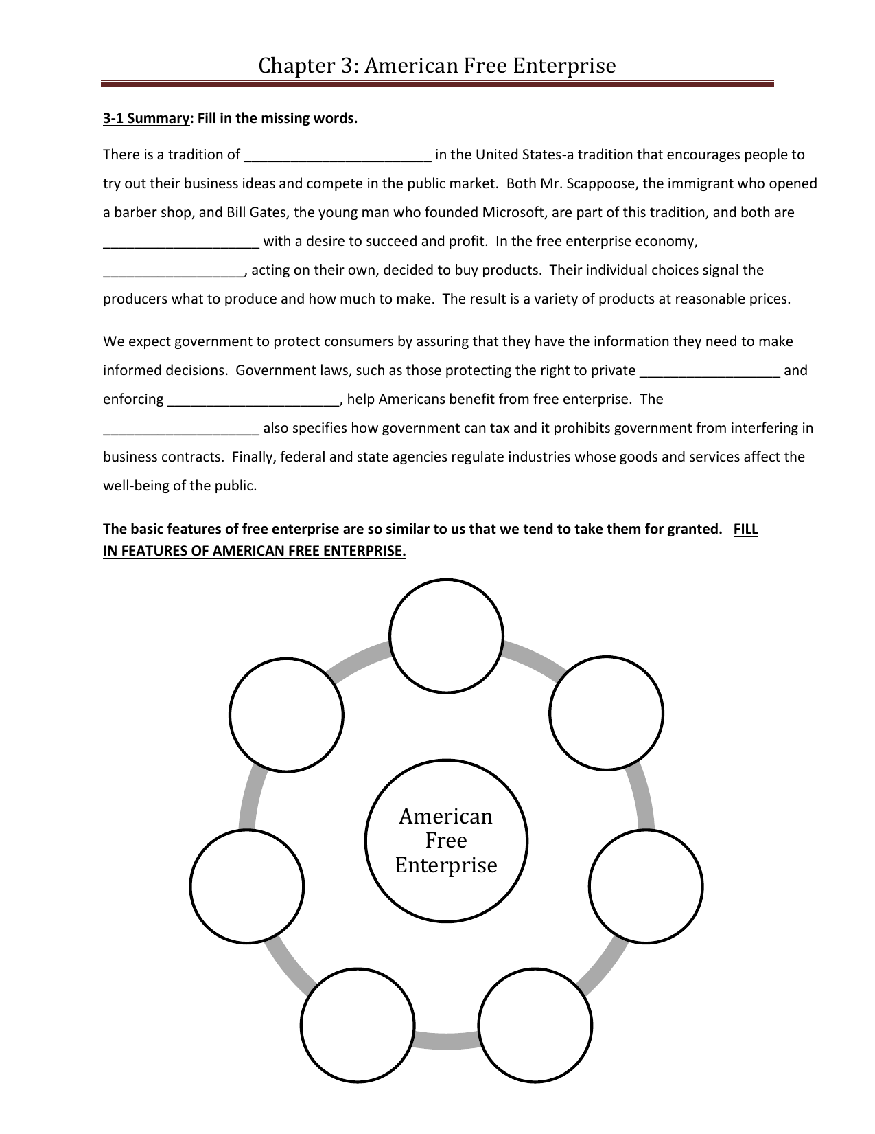 42-the-american-free-enterprise-system-worksheet-answers-worksheet