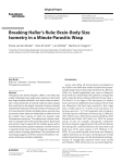 Breaking Haller`s Rule: Brain-Body Size Isometry in a