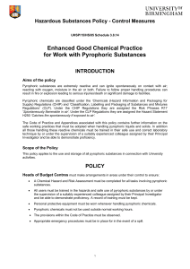 Enhanced Good Chemical Practice - University of Birmingham Intranet
