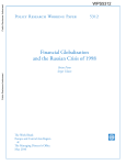 Financial Globalization and the Russian Crisis of 1998