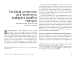 The Great Compassion and Fraternity in Mahayana - Purdue e-Pubs