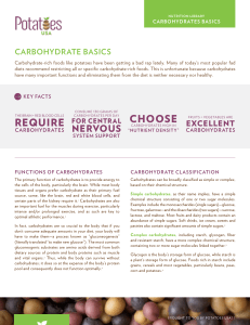 Carbohydrate Basics