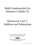 Math Fundamentals for Statistics I (Math 52) Homework Unit 3