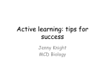 Active learning: tips for success - Cooperative Institute for Research