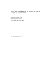 LDhat 2.2: A package for the population genetic analysis of