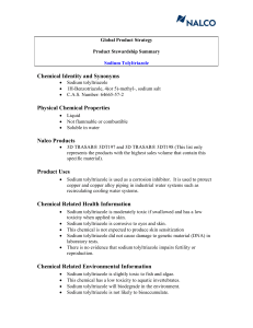 Chemical Identity and Synonyms Physical Chemical Properties