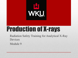 Production of X-rays