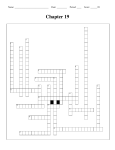 Chapter 19 Crossword