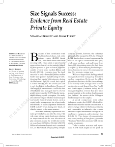 Evidence from Real Estate Private Equity