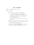 Lecture notes 1 on Polar Coordinates
