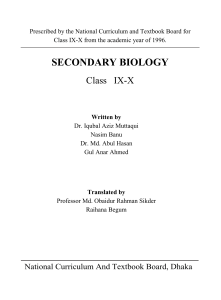SECONDARY BIOLOGY - .:: e-Book