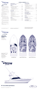 Viking Yachts 42 Convertible Specifications Sheet