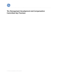 The Management Development and Compensation