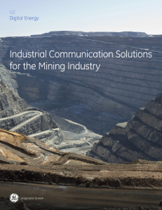 Industrial Communication Solutions for the Mining Industry