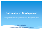 International development - Institute for Governance and Policy