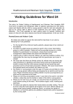 Visiting Guidelines for Ward 24