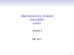 Macroeconomic Analysis Econ 6022 Level I