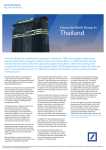 Thailand - Deutsche Bank