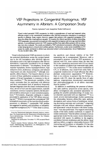 VEP asymmetry in albinism