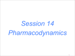 Session 14 Pharmacodynamics
