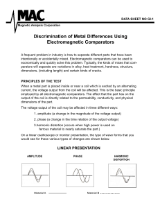 Discrimination of Metal Differences Using Electromagnetic