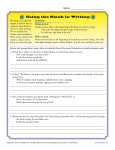 Using the Slash in Writing | Punctuation Worksheets
