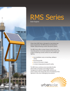 RMS Series - Urban Solar