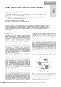 Parallel tempering