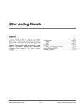 Chapter 4.10 - Other Analog Circuits