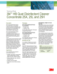 3M™ HB Quat Disinfectant Cleaner Concentrate 25A, 25L and 25H