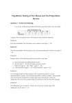 Hypothesis Testing of Two Means and Two Proportions _review_