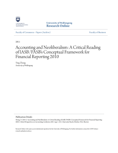 Accounting and Neoliberalism: A Critical - Research Online