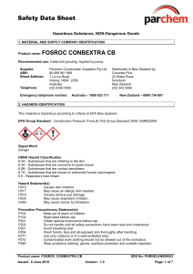 FOSROC Conbextra CB SDS (NZ)