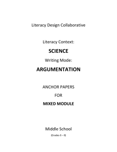 science argumentation