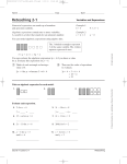 Reteaching 2-1 - East Hanover Township School District