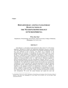 Dopaminergic and Glutamatergic Dysfunctions