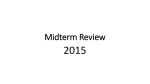 APAH Midterm Review